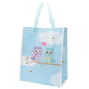 CUTE LOVE OWLS DESIGN DURABLE SHOPPING BAG
