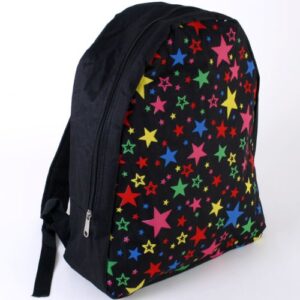 Multi-coloured stars backpack