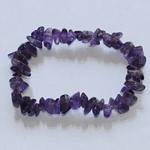 Amethyst Gemstone Chip Bracelet