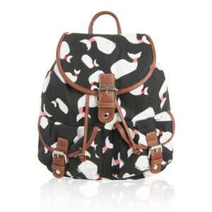 Whale Retro Rucksack Black